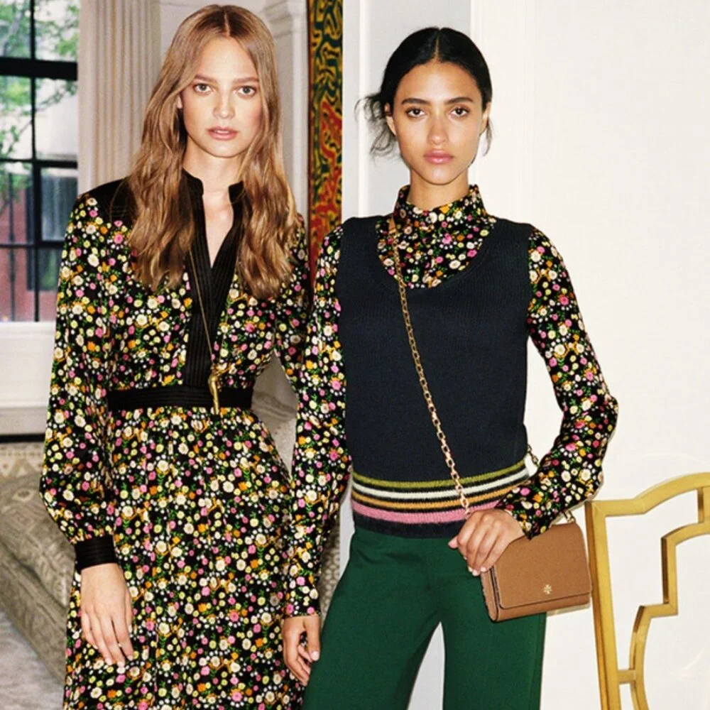 NWOT Tory Burch Runway Fall Collect 2016 NY Floral Silk Midi Dress S $629